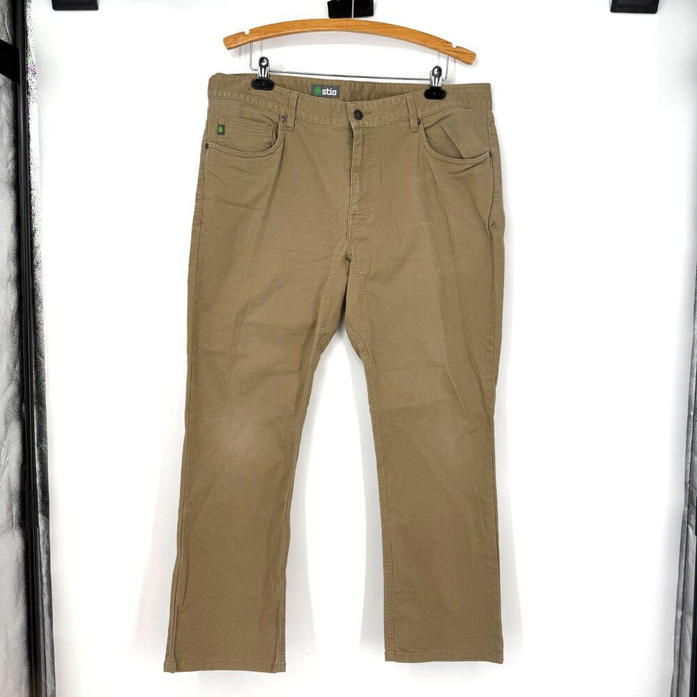 Stio Mens Rivet Canvas Gusset Pant Work Hiking Outdoor Gorpcore Trailhead 38 S